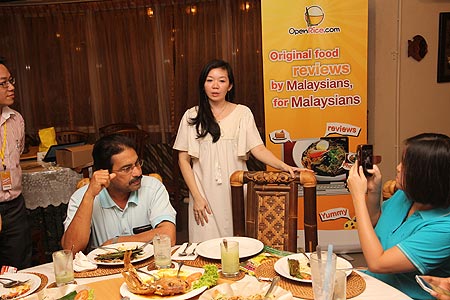 The restaurant’s owner appeared to greet the participants and introduced what is special about each dish