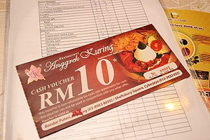 RM10 cash vouchers were given to all participants!